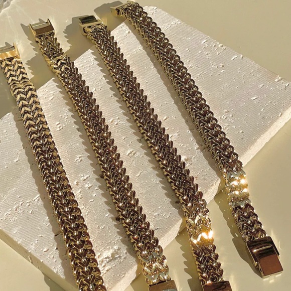 Waterproof double gold plated bracelet - Picture 6 of 6